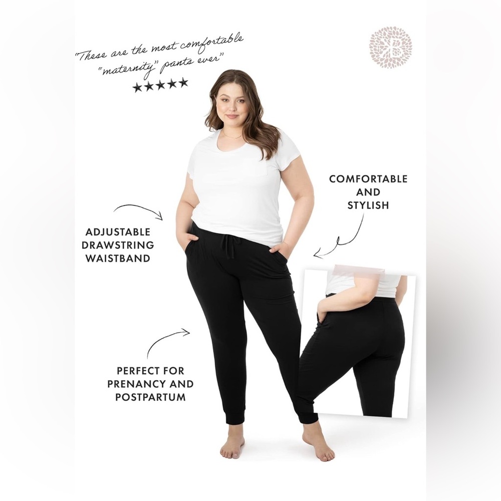 KINDRED BRAVELY Black Drawstring Waistband Pants